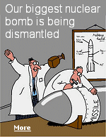 The last of the nation's most powerful nuclear bombs, a weapon hundreds of times stronger than the bomb dropped on Hiroshima, was disassembled.